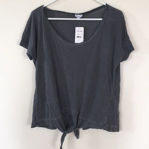 Splendid tie front tee